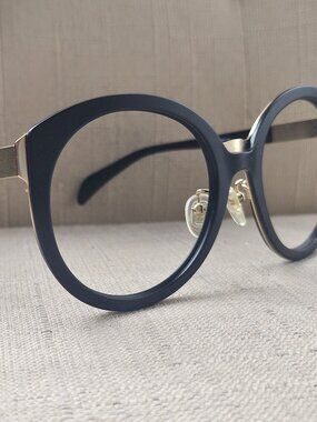 Eye Buy Direct Women Eyeglasses 56[]20 150 Cat Eye Black/Gold Tone Frame